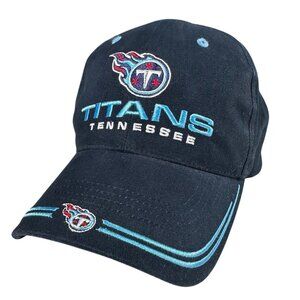 Vintage Tennessee Titans Hat OS Twins Enterprise Adjustable Cap NFL Blue Y2K